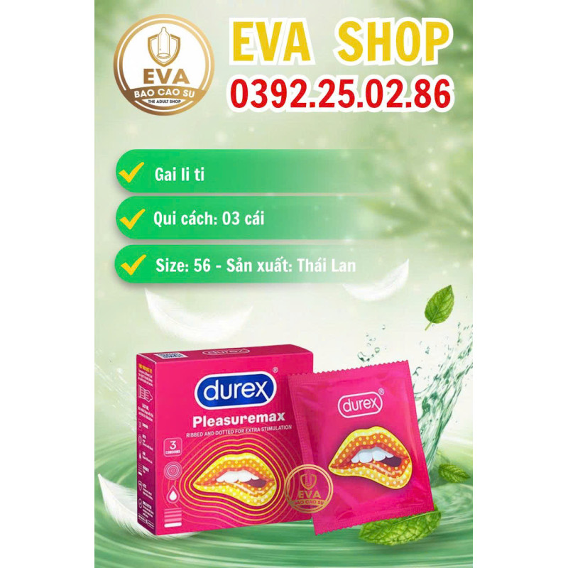 Bao Cao Su Durex Pleasuremax