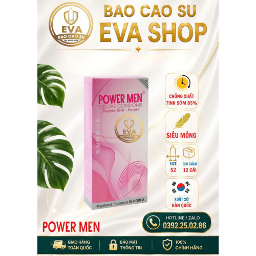 BCS Power Men Siêu Mỏng, CXT Hồng (12 Cái)