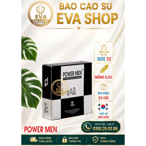 BCS Power Men Siêu Mỏng 0.03 (3 Cái)
