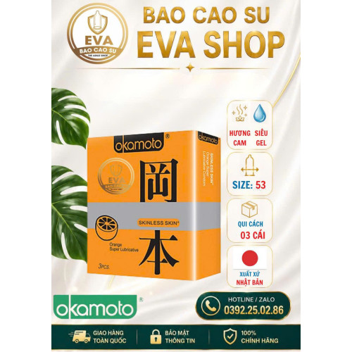 BCS Okamoto Hương Cam (3 cái)