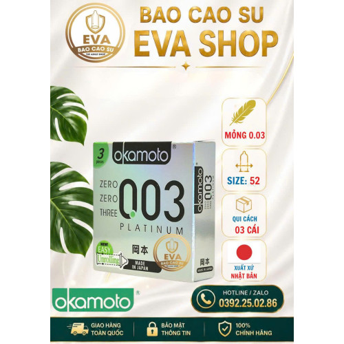 BCS Okamoto 0.03 Platinum ( 3 cái)