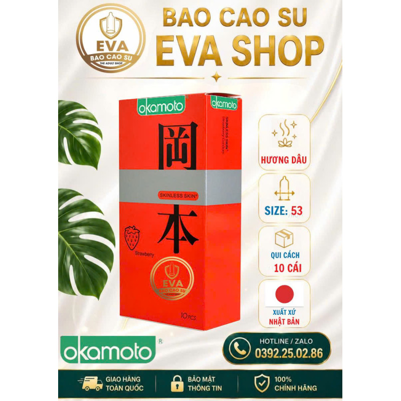 BCS Okamoto Hương Dâu (10 cái)