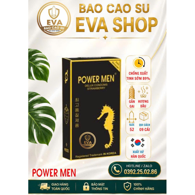 BCS Power Men Hương Dâu (9 cái)