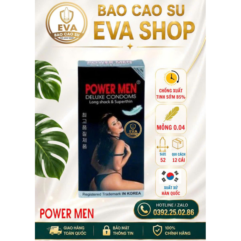 BCS Power Men Mỏng 0.04, CXT (12 cái)