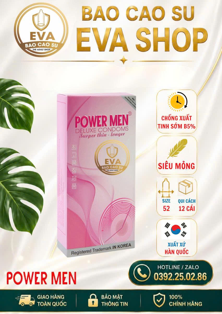 BCS Power Men Siêu Mỏng B5 (12 Cái)
