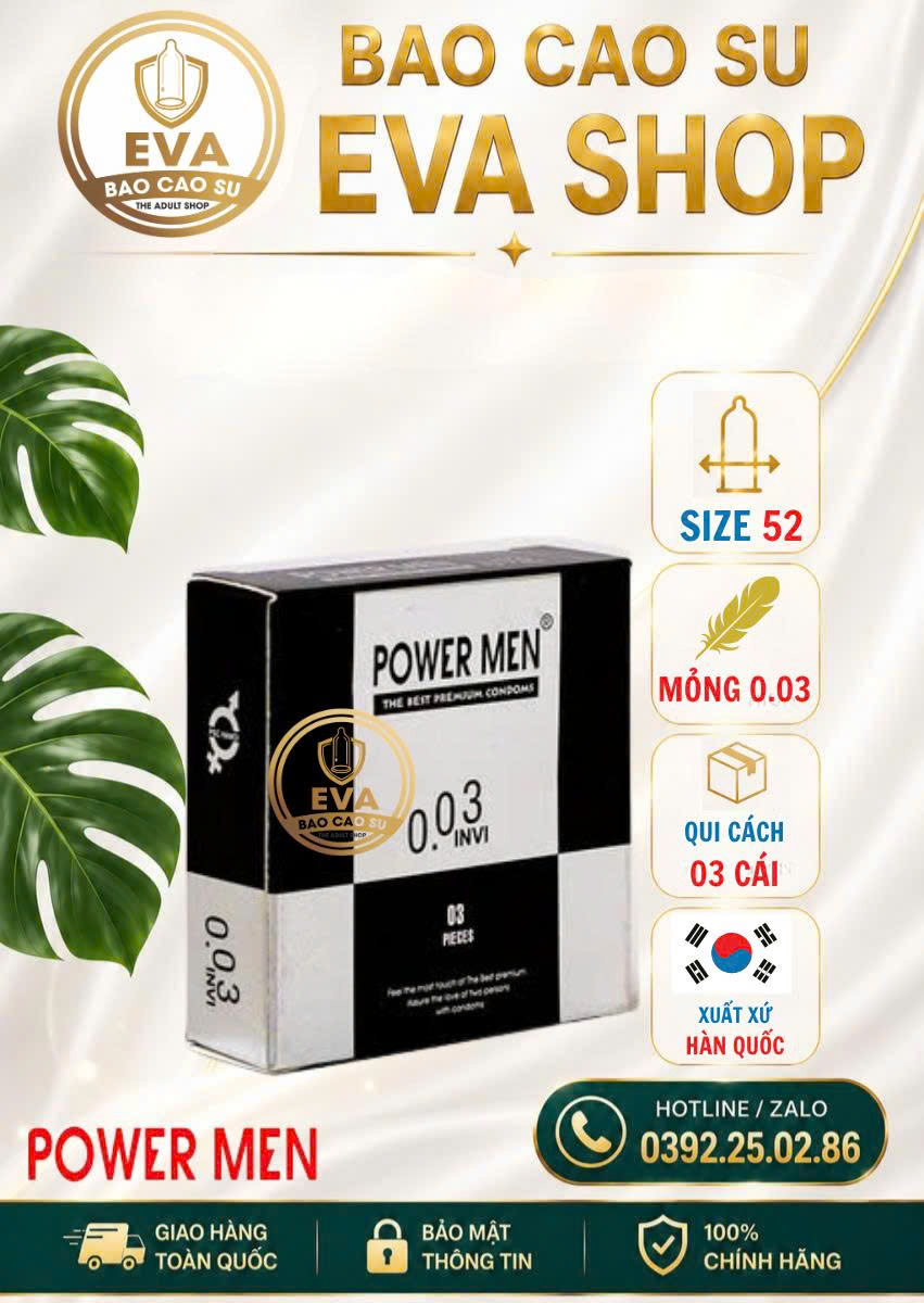 BCS Power Men Siêu Mỏng 0.03 (3 Cái)