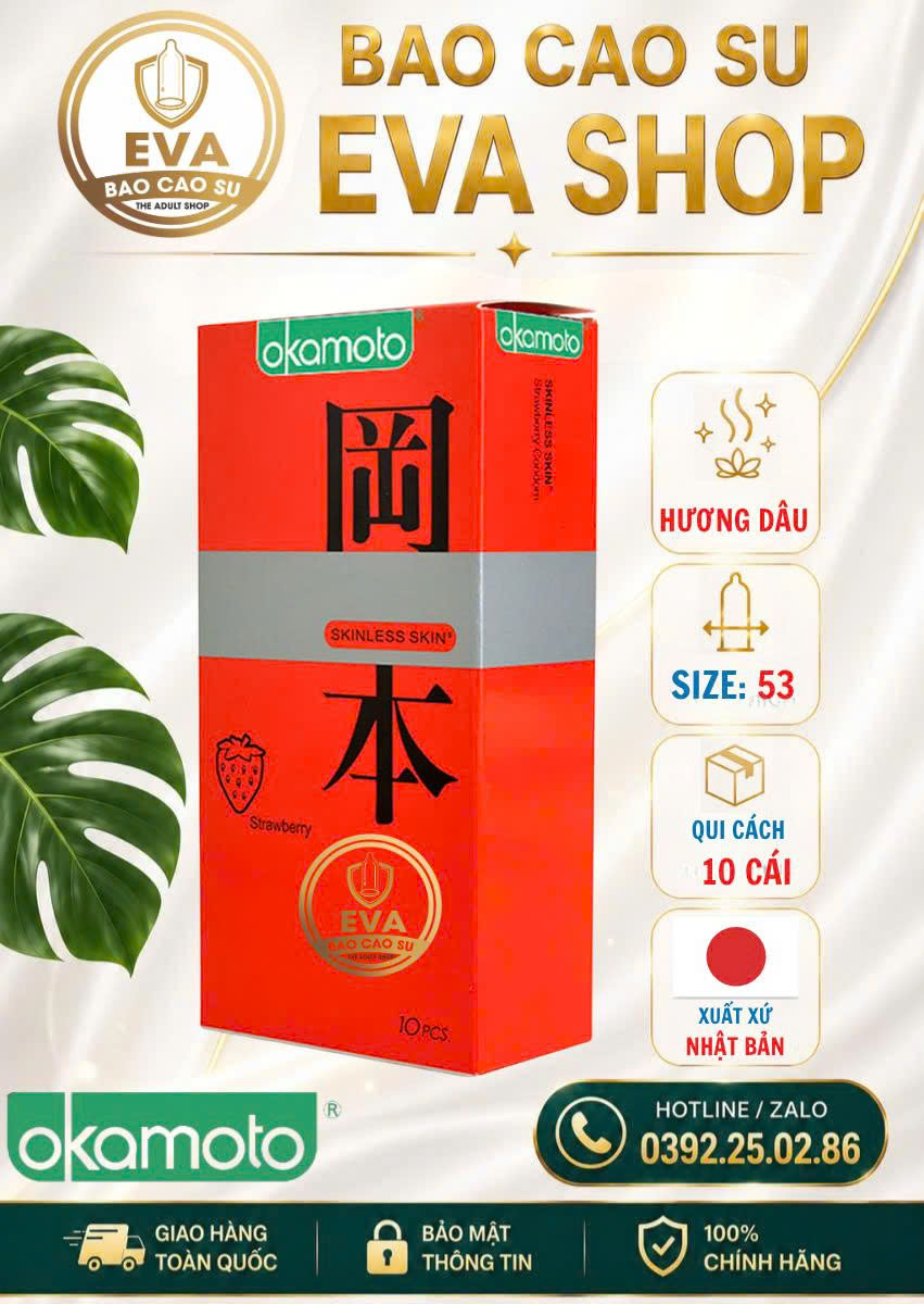 BCS Okamoto Hương Dâu (10 cái)