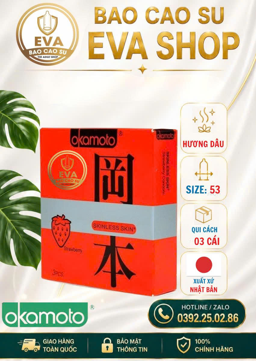 BCS Okamoto Hương Dâu (3 cái)