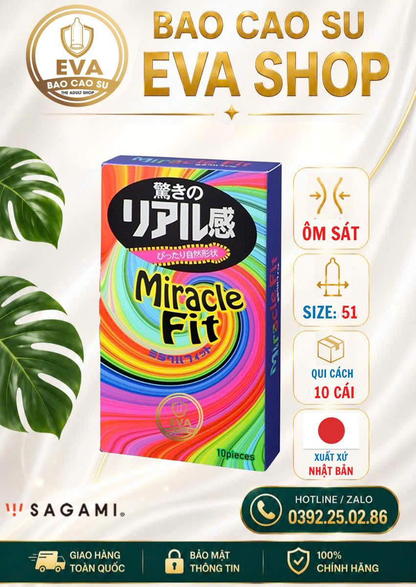 BCS Sagami Miracle Fit (10 cái)