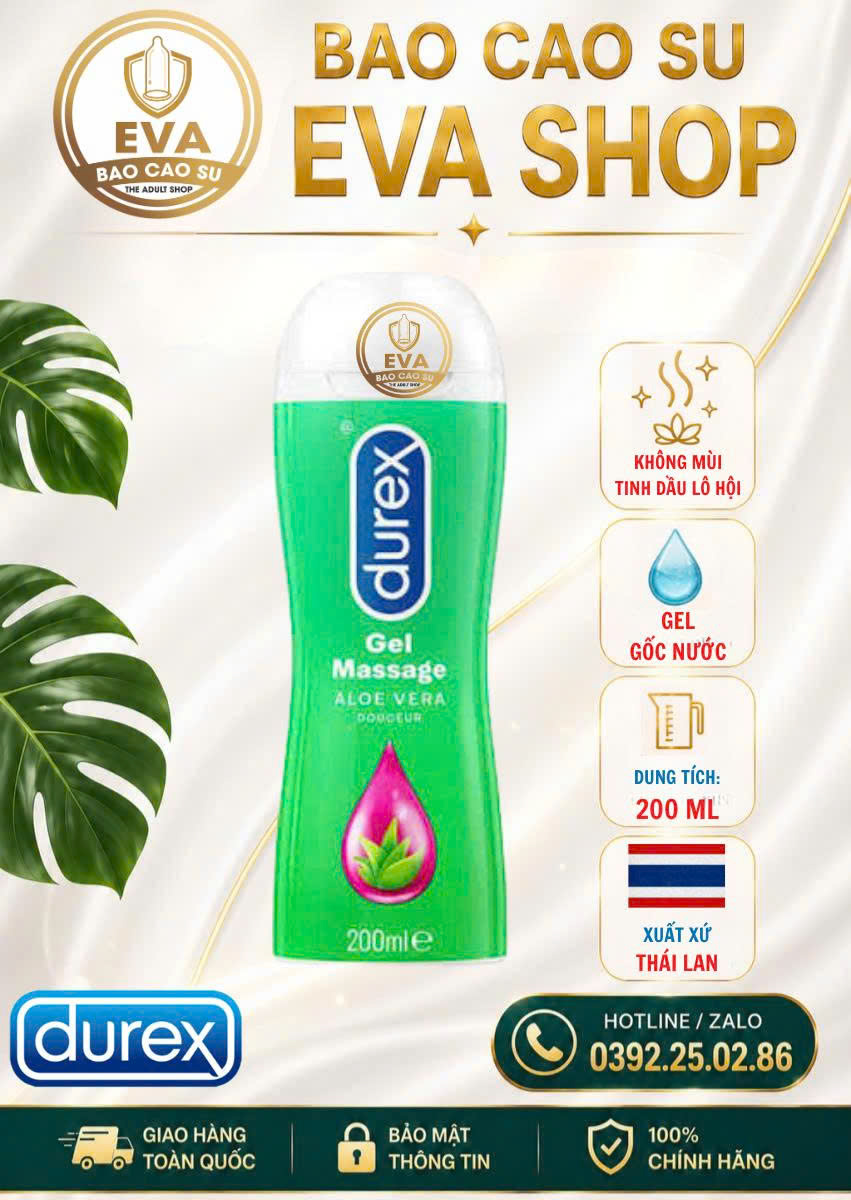 Gel Bôi Trơn Durex Lô Hội 200ml